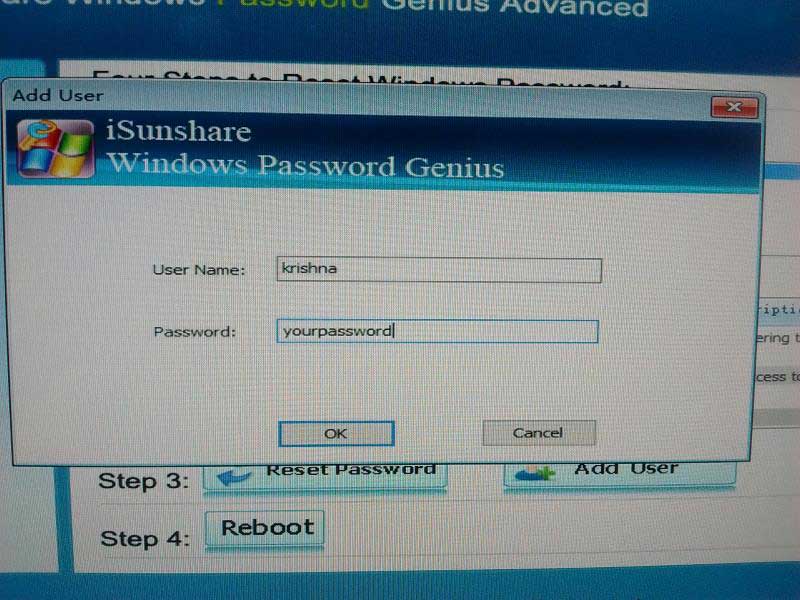 isunshare windows password genius full